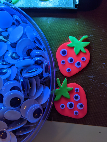 Custom Googlyberries - Earrings or Wall Hanging